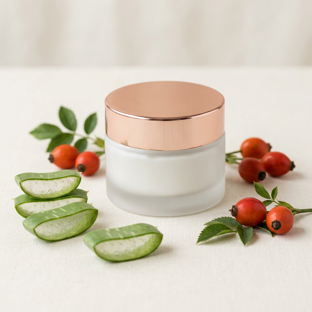 Crema Hidratante de Aloe + Rosa Mosqueta